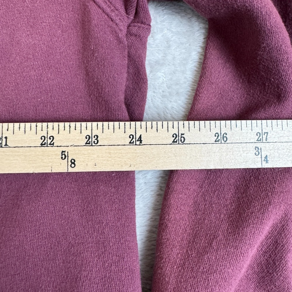 Vintage Levis Sweatshirt Mens Large Red Preowned Mock Neck Quarter Zip Pullover - Picture 5 of 7